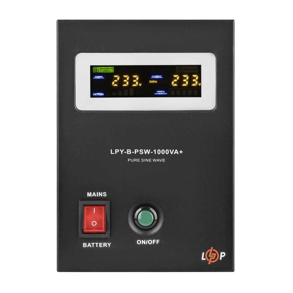 ИБП LogicPower LPY-B-PSW-1000VA+ 700 Вт чистая синусоида