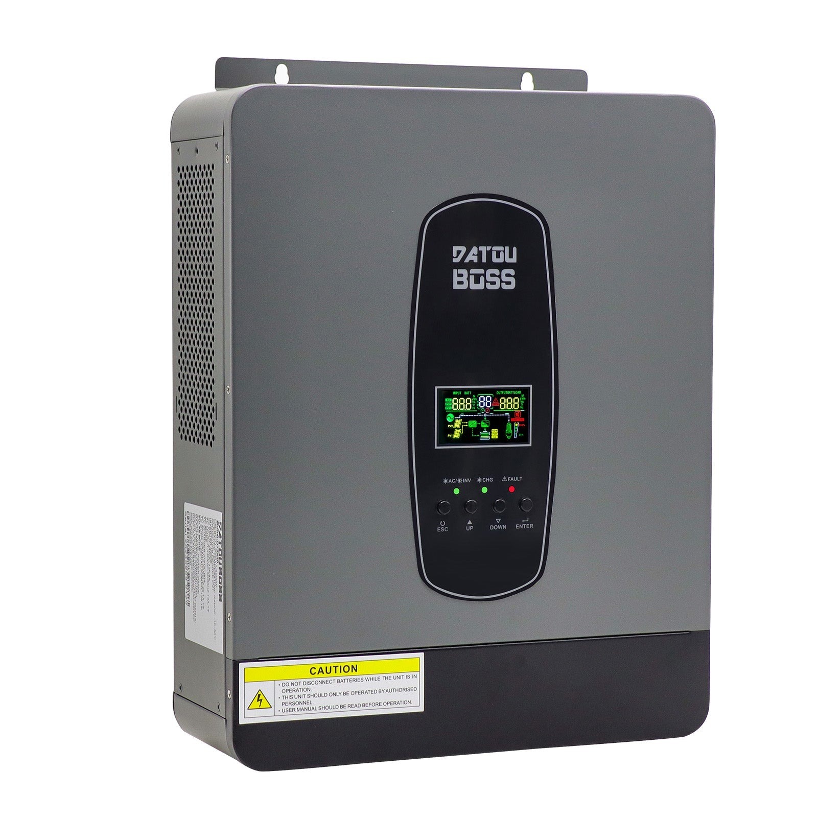 Гібридний інвертор DATOUBOSS 24V 3000W MPPT 100A для сонячних панелей