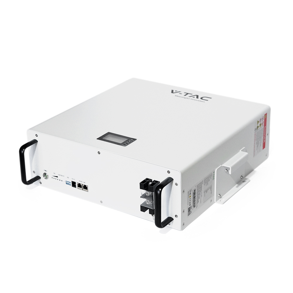 V-TAC VT48100E-W 51,2 В 100 А·год — акумуляторна батарея LiFePO4 5,12 кВт·год — фото 1 из 6