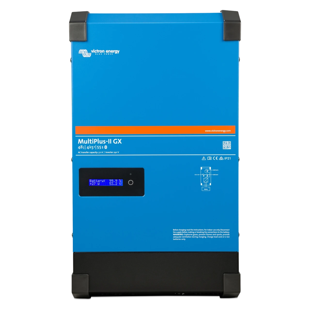 Гібридний інвертор Victron Energy MultiPlus-II 48/4k5/55-32 230V GX — фото 1 из 3