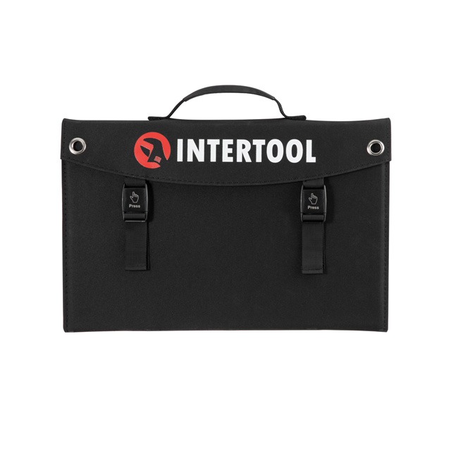 Портативна монокристалічна сонячна панель INTERTOOL 100 Вт — фото 1 з 3