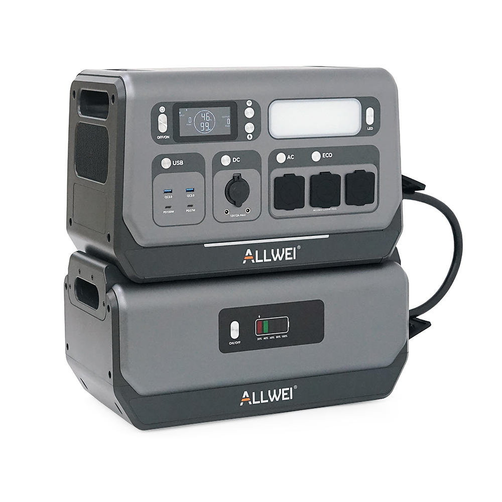 ALLWEI SGR-PPS2400-2PRO + батарея — портативна зарядна станція 4096 Вт·год / 2400 Вт — фото 1 из 10