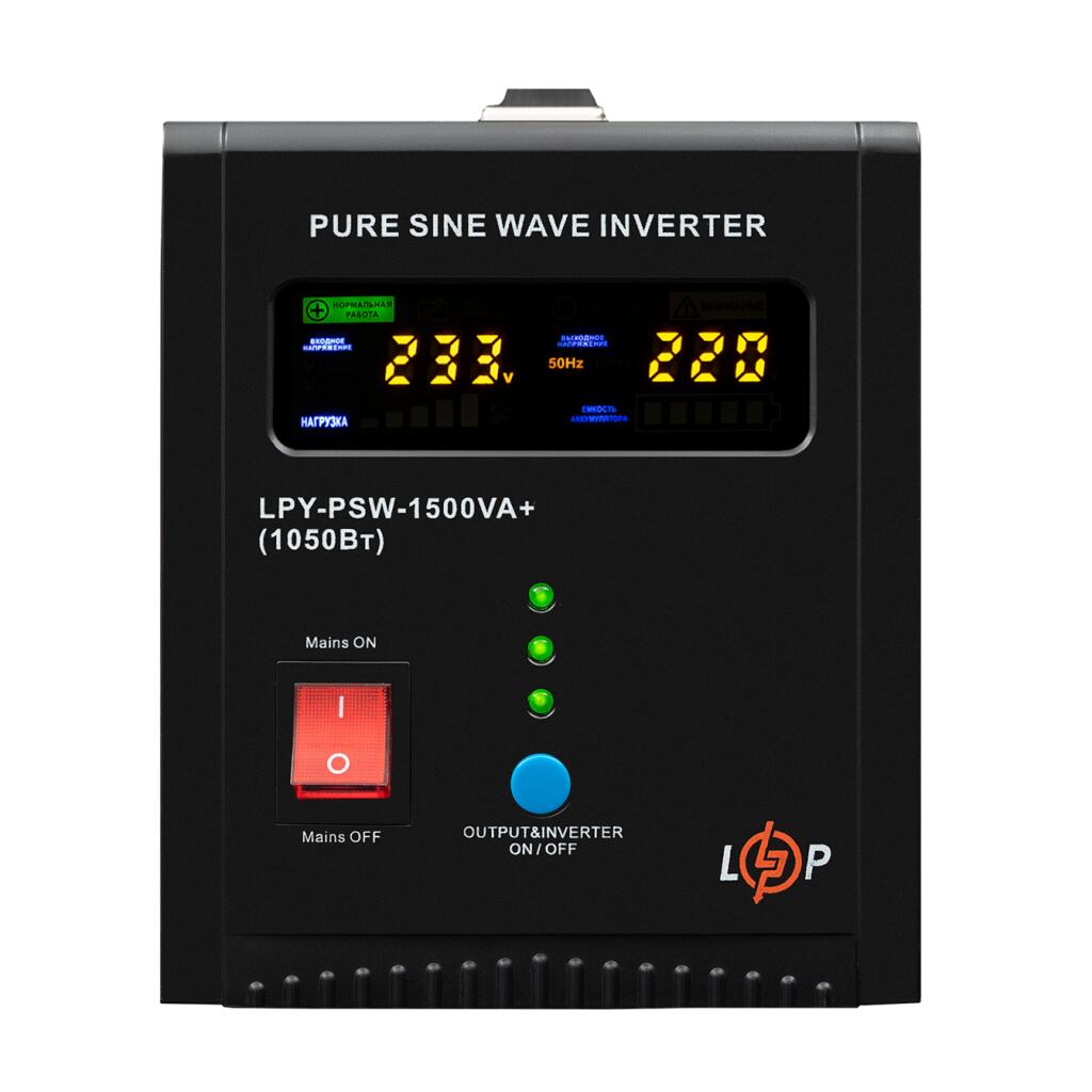 ДБЖ LogicPower LPY-PSW-1500VA+ 1050 Вт 24 В