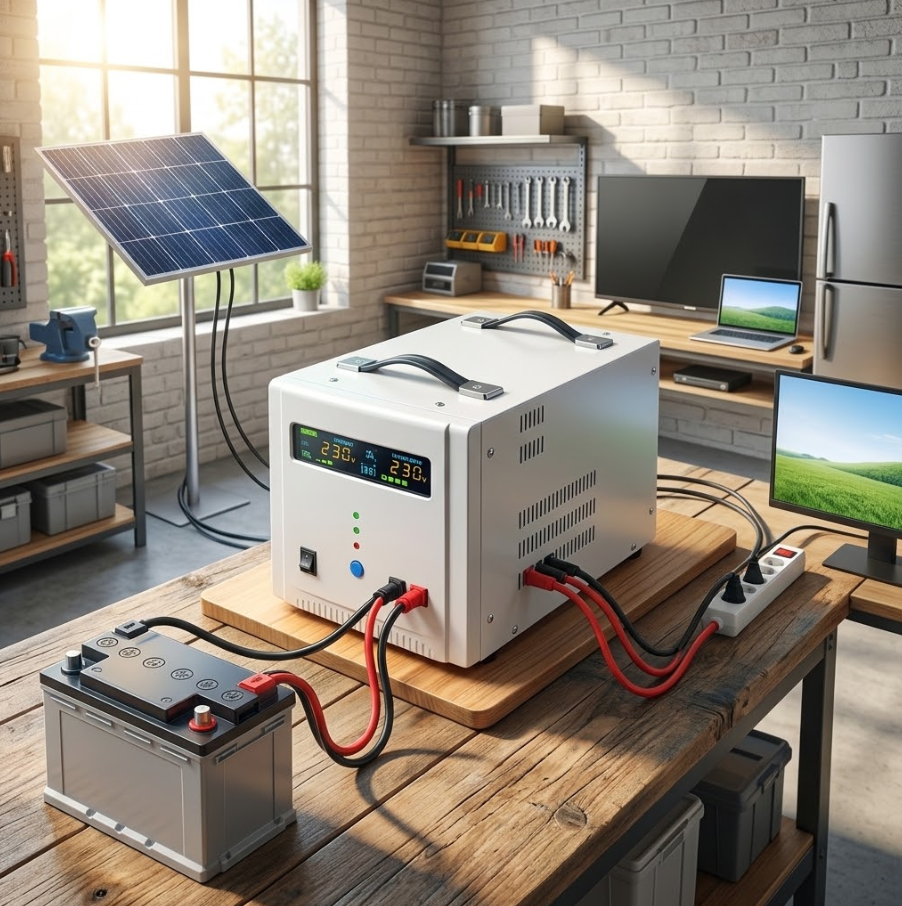 Гібридний інвертор Volt Polska SINUS PRO 2200 E для резервного живлення — фото 1 из 4