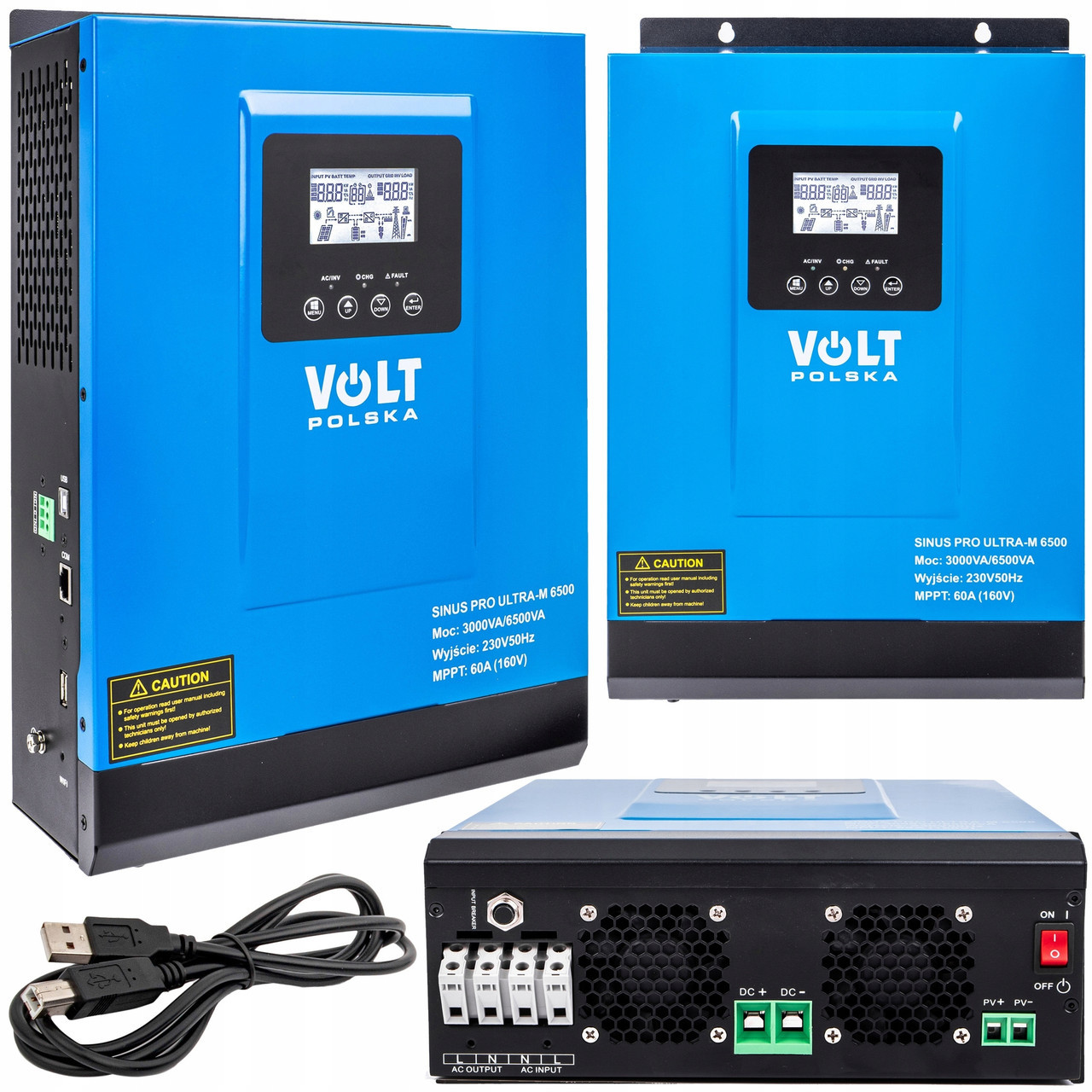 Гібридний сонячний інвертор VOLT POLSKA SINUS ULTRA M 6500 24V — фото 1 из 3