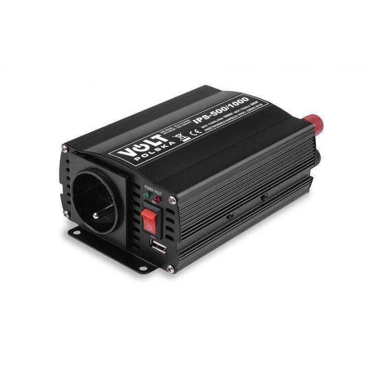 Автомобільний інвертор 12V–220V VOLT Polska IPS 500/1000 — фото 1 из 4