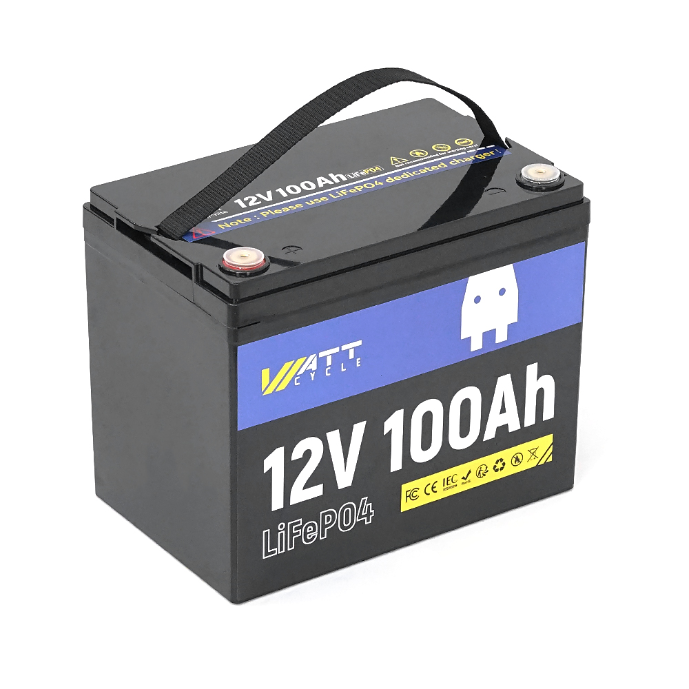 WattCycle WT12V100AH10 12,8 В 100 А·год — акумуляторна батарея LiFePO4 1,28 кВт·год — фото 1 з 3