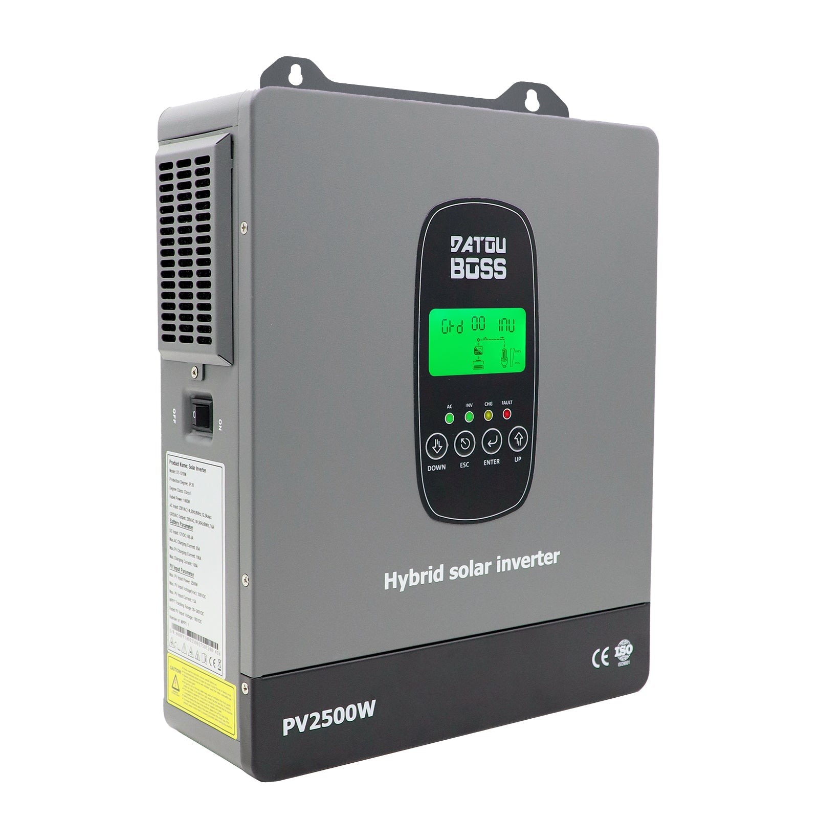 Гібридний сонячний інвертор DATOUBOSS 1800W 12V